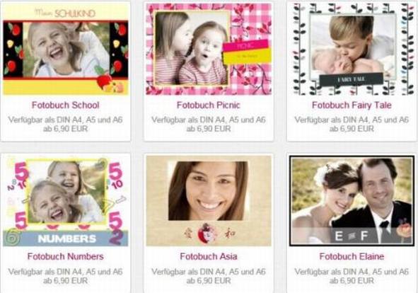 Fambooks Fotobuch Auswahl Designs