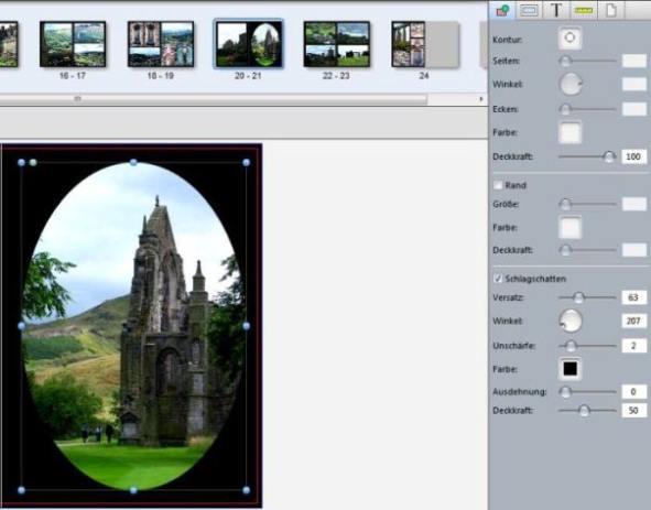 Bearbeitung Kontur Fotobuch