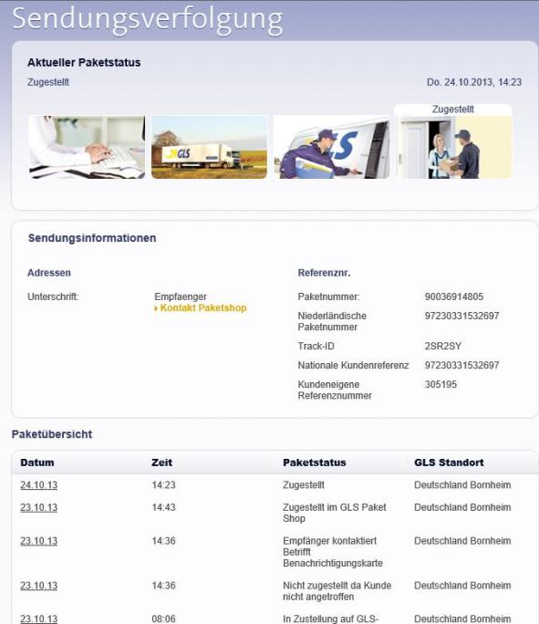 Gls Lieferzeiten Gls Lieferzeiten