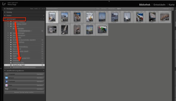 Lightroom Fotobuch Sammlung