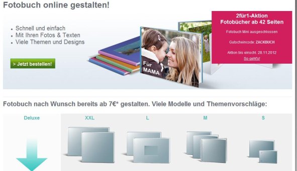 Photobox Fotobuch Auswahl