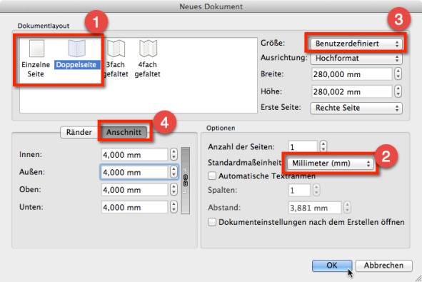 Scribus Erste Schritte Dateianlage