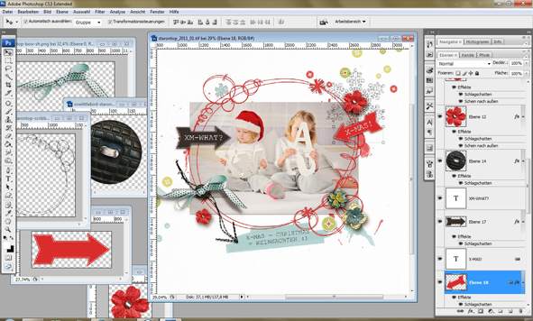 digital scrapbooking Beispiel