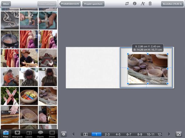Trends iPad Fujifilm Gestaltung Bildauswahl