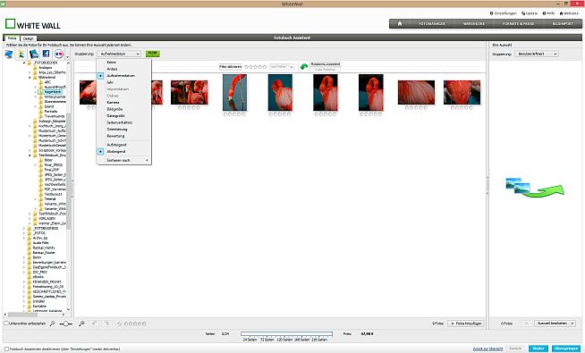 WhiteWall Bildsortierung