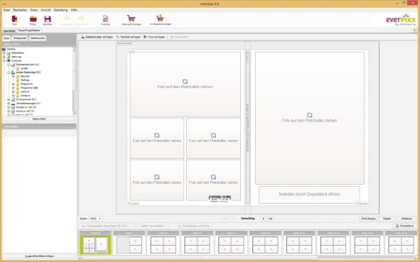 everpixx Fotobuch Editor Start