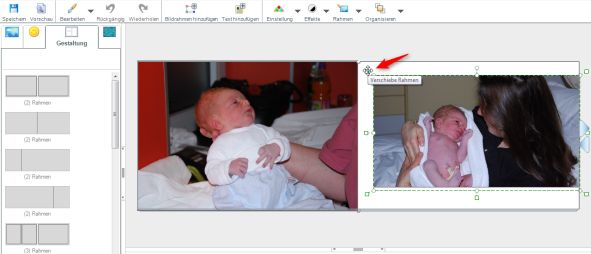 familybild Rahmenverschieben