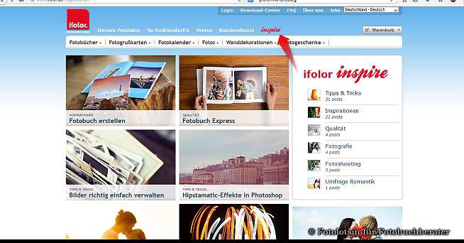 ifolor online Magazin Inspire