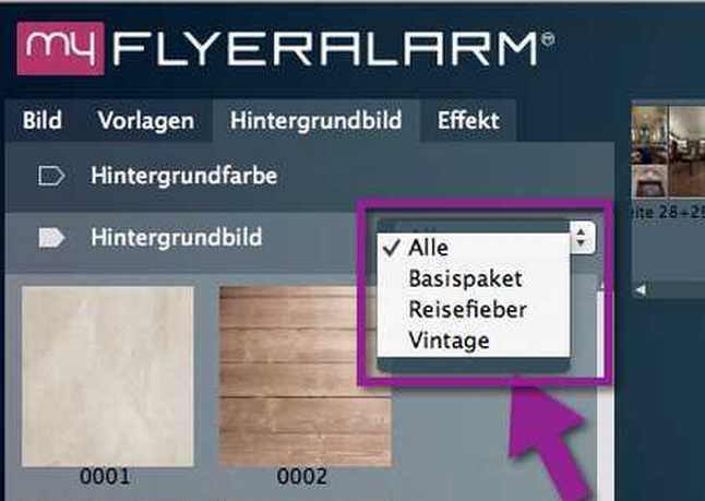 myflyeralarm Hintergruende