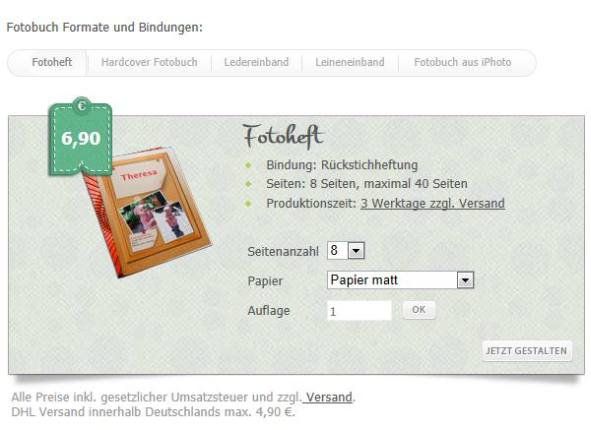 photographerbook Fotobuch Formate und Bindungen